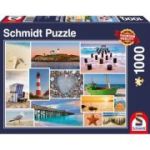 Puzzle 1000 piese, La malul marii, Schmidt