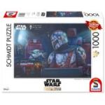 Puzzle 1000 piese, Thomas Kinkade - Star Wars - Mandalorian - Doi pe drum, Schmidt