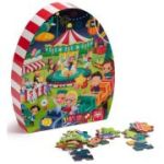 Puzzle educativ, 100 piese, Parcul de distractie, EurekaKids