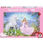 Puzzle 100 piese, Printesa unicornilor, Schmidt