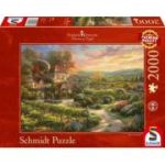 Puzzle Schmidt: Thomas Kinkade - In podgorii, 2000 piese