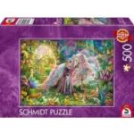 Puzzle 500 piese, Calatorie de vis cu unicornul, Schmidt