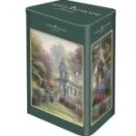 Puzzle 500 piese, Thomas Kinkade - Victoria Garden II, cutie metalica Schmidt