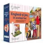 Pachet Raspundel Istetel, creion si carte Engleza si joc, in acelasi loc