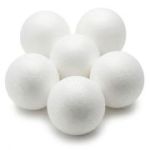 Accesorii creatie - polistiren - sfera, alb, 6cm, set 6 buc, Colorarte