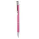Pix cu bila Office-Cover Cosko, 1. 0mm, cu mecanism, pentru personalizare, corp metalic rosu