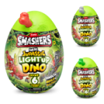 Smashers Mini Ou surpriza cu peste 6 accesorii, Dino Jurassic Light-Up