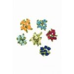 Accesorii creatie - trandafiri textil, diverse culori, de cusut, set 15 buc, Colorarte, RIB1005