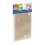 Accesorii creatie - diamante plastic, galben, 4mm, autoadezive, blister 400 buc, Fiorello, GR-DS039-3 / 170-2393