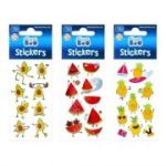 Abtibilduri - ananas, avocado, pepene, set 8-10 buc, Sticker Boo, 483494
