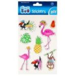 Abtibilduri - flamingo, set 8 buc, Sticker Boo, 493724