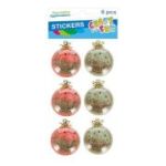 Accesorii creatie - stickere autoadezive - globuri cu bilute, set 6 buc, Craft with Fun 545824