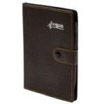 Agenda A5 nedatata CNX Lizy 4404, 80 pagini, coperta imitatie piele maro, cu capsa