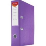 Biblioraft plastifiat Noki, A4, portret, 7cm, buzunar eticheta, inele metalice - mov