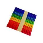 Accesorii creatie - lemn - betisoare cu dinti, diverse culori, 1x11.2cm, set 50 buc, Colorarte