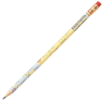 Creion grafit Koh-I-Noor, HB, corp rotund, cu guma de sters, forme geometrice