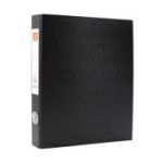 Caiet mecanic A4 Nr. 501, coperta carton plastifiat, negru, 4 inele, eticheta pe cotor