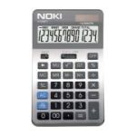 Calculator de birou Noki H-CN011, 12 digiti, alimentare baterie + solar, ecran inclinat