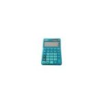 Calculator de birou Noki H-CS001M, 12 digiti, alimentare baterie + solar, ecran inclinat, albastru/turcoaz