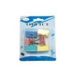 Clipsuri metalice Office Cover 5026, 25mm, diverse culori, blister 6 buc