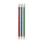 Creion grafit Coral FATIH 16600, HB, cu guma, diverse culori metalizate