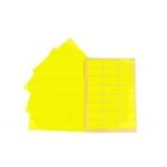 Etichete autocolante CNX, 24/A5, 23x50mm, permanente, colturi rotunjite, galben, top 10 coli (240 etichete)