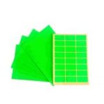 Etichete autocolante CNX, 24/A5, 23x50mm, permanente, colturi rotunjite, verde, top 10 coli (240 etichete)