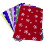 Coli fetru A4 - fulgi de nea, 1mm, set 10 coli, Colorarte