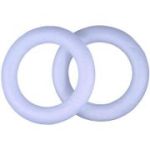 Accesorii creatie - polistiren - cerculete mari, alb, 12cm, set 2-3 buc, Colorarte