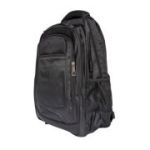 Ghiozdan CNX, 2 fermoare si buzunar mare, material textil, negru, 6606