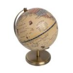 Glob pamantesc Cnx, 14. 2cm, PVC dur, crem, suport auriu