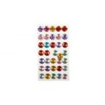 Accesorii creatie - pietre pretioase plastic, diverse culori, 10-20mm, diverse modele, set 35-60 buc, Colorarte