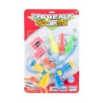 Jucarie set 2 pistoale cu bile din spuma si popice, 28x43cm, MegaCreative, 461271