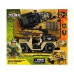 Jucarie set masina + salupa militara cu soldat si accesorii MegaCreative, 523463, +3ani