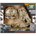 Set militar - pistol cu munitie si echipament de camuflaj - 17 piese,, MegaCreative 482733, 6+ ani