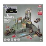 Jucarie set parcare Militara MegaCreative 573973, masina+accesorii, 26x24x7cm, pvc, +3ani