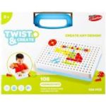 Jucarie set valiza mosaic MegaCreative, 482948, 106 piese