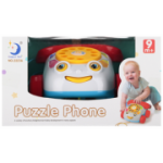 Jucarie telefon puzzle cu sfoara, 8cm, 9+ luni, Mega Creative 545212