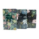 Jurnal C6 CNX 6500-32, 160 pagini, flori, coperta carton, cu suport de pix