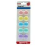 Magneti pentru tabla CNX 2010M, diametru 20mm, diverse culori pastel, set 10 buc
