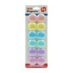 Magneti pentru tabla CNX 3012M, diametru 30mm, diverse culori, set 12 buc