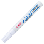 Marker cu vopsea UNI PX-20, varf rotund, 2. 2-2. 8mm, alb