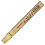 Marker cu vopsea UNI PX-20, varf rotund, 2. 2-2. 8mm, auriu