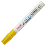 Marker cu vopsea UNI PX-20, varf rotund, 2. 2-2. 8mm, galben