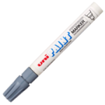 Marker cu vopsea UNI PX-20, varf rotund, 2. 2-2. 8mm, gri