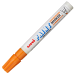 Marker cu vopsea UNI PX-20, varf rotund, 2. 2-2. 8mm, portocaliu