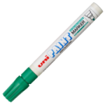 Marker cu vopsea UNI PX-20, varf rotund, 2. 2-2. 8mm, verde