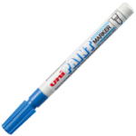 Marker cu vopsea UNI PX-21, varf rotund, 0. 8-1. 2mm, albastru deschis