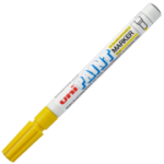 Marker cu vopsea UNI PX-21, varf rotund, 0. 8-1. 2mm, galben