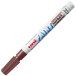 Marker cu vopsea UNI PX-21, varf rotund, 0. 8-1. 2mm, maro